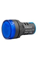 GWEST 22mm MAVİ 24V. SİNYAL LAMBASI