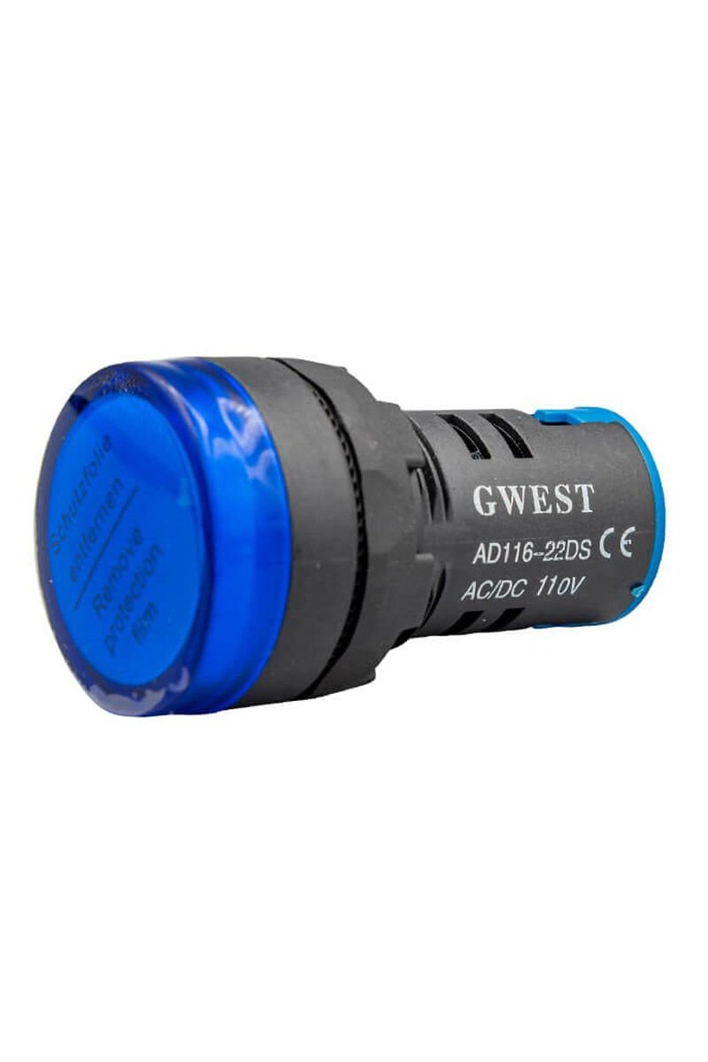 GWEST 22mm MAVİ 110V. SİNYAL LAMBASI