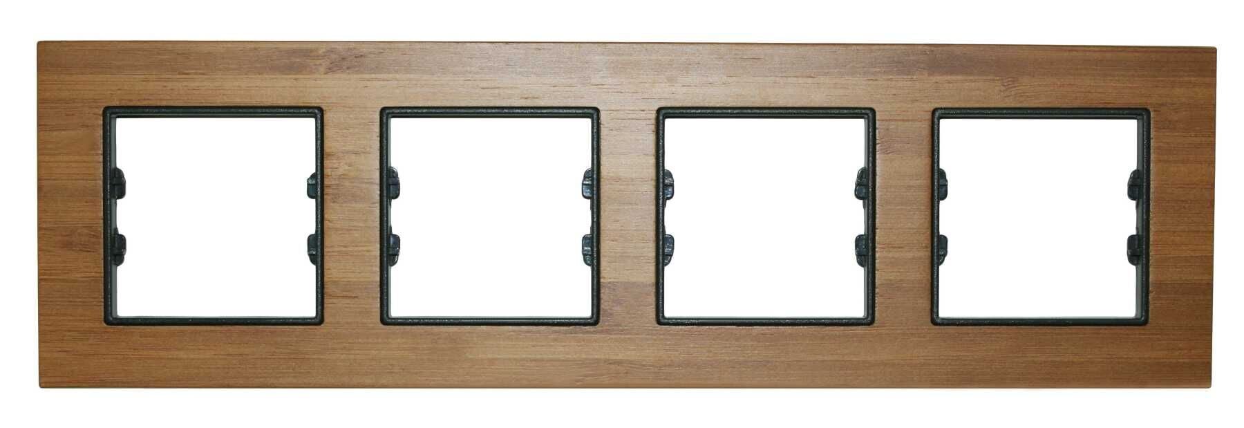 Masif Ahşap Bambu Dörtlü / Quad Çerçeve