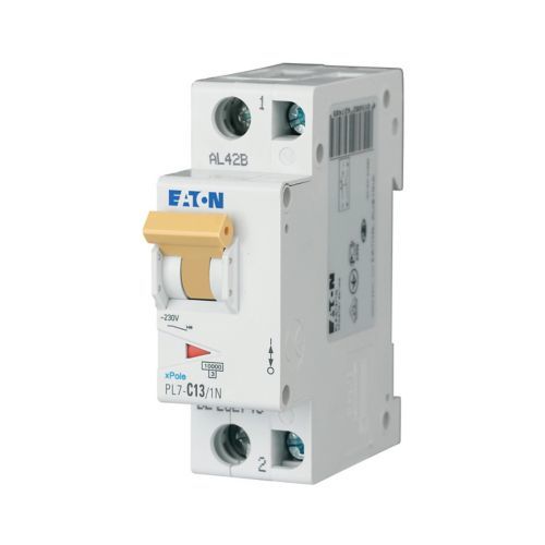 Eaton PL7-C13/1N Minyatür Devre Kesici - 10kA - C eğrisi - 1x13A+N (262748)