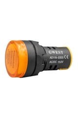GWEST 22mm SARI 110V. SİNYAL LAMBASI