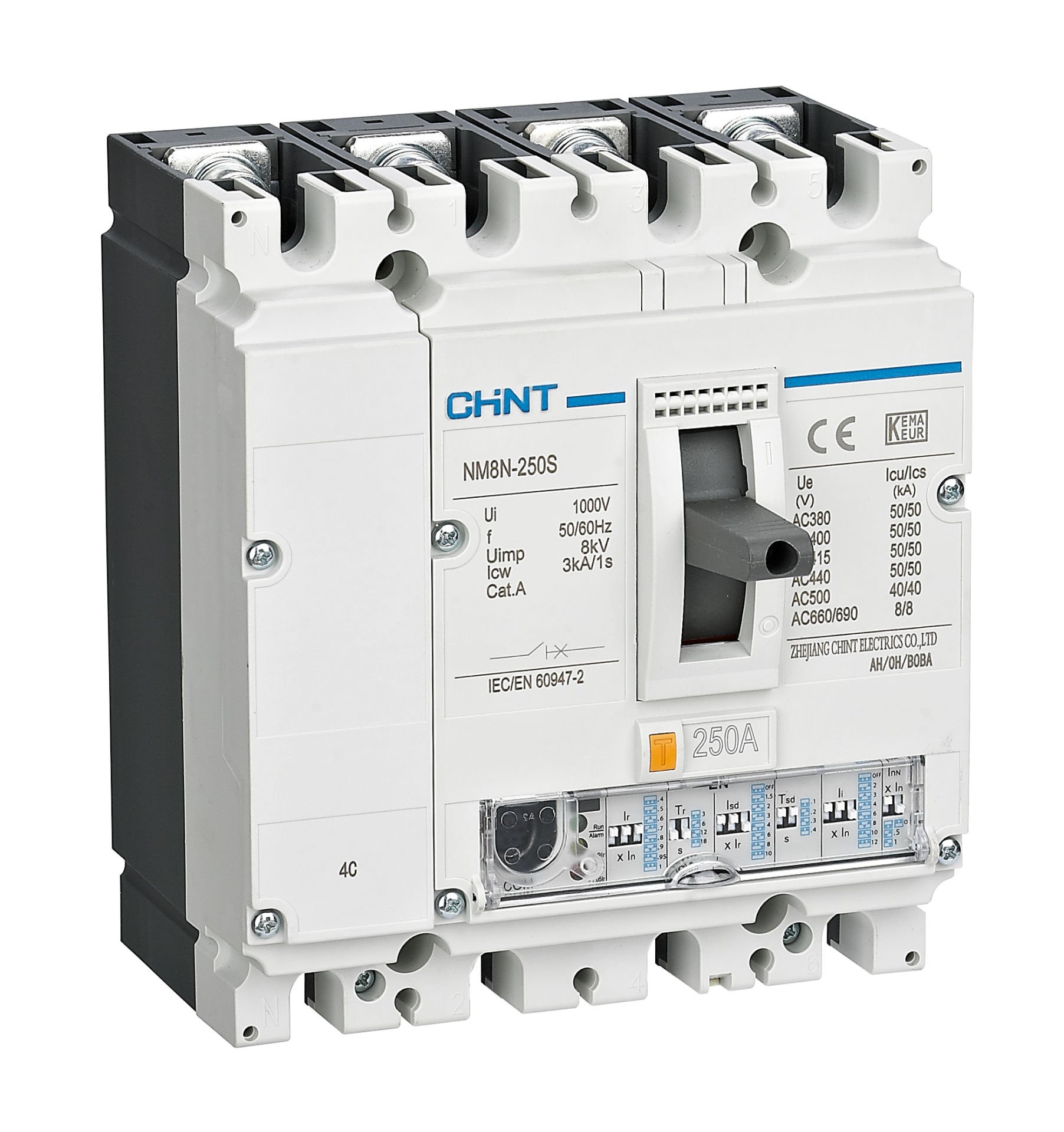 Chint (271646) NM8N-125Q 4 Kutuplu 50A 70kA Termik Manyetik Ayarlı Devre Kesici