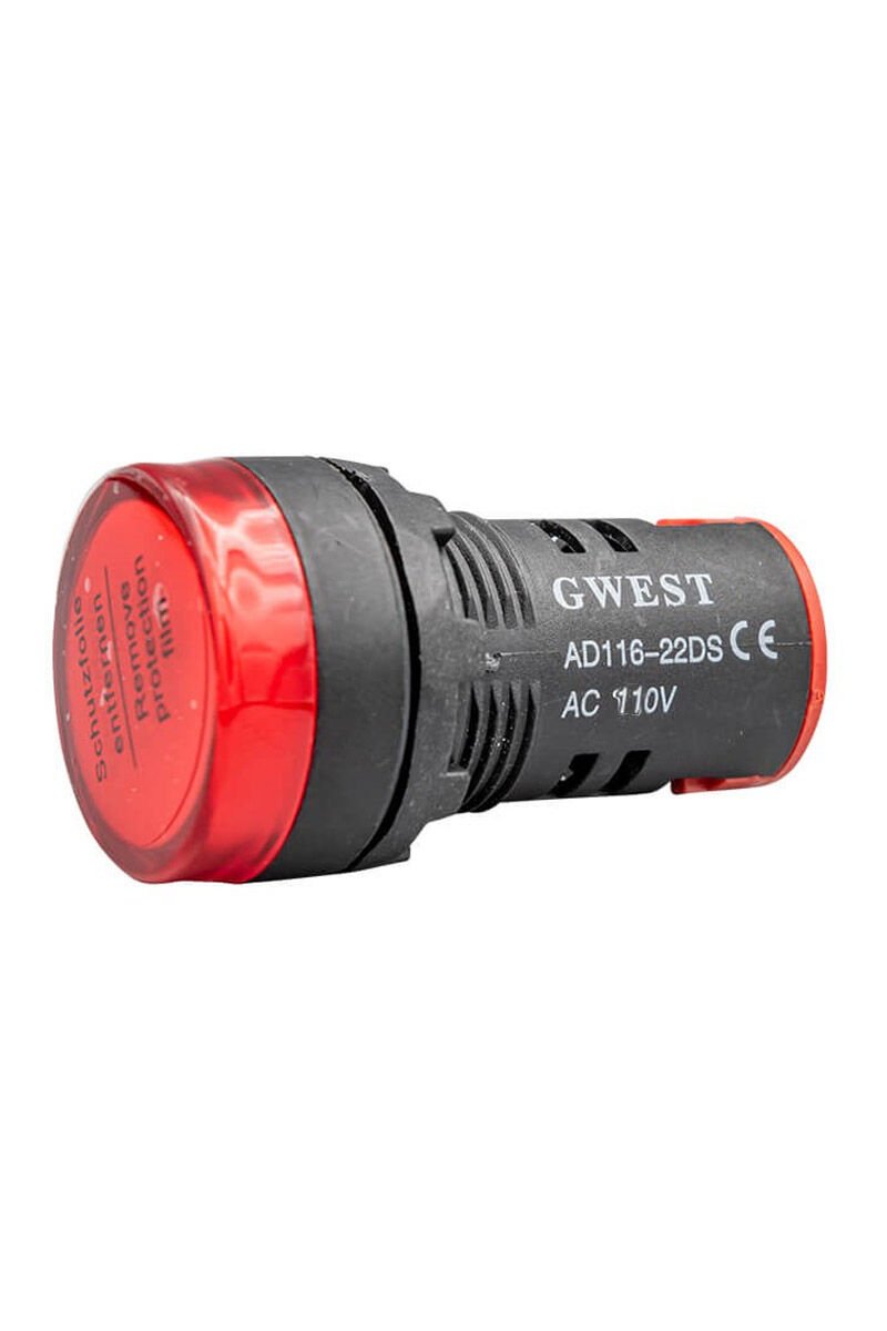GWEST 22mm KIRMIZI 110V. SİNYAL LAMBASI