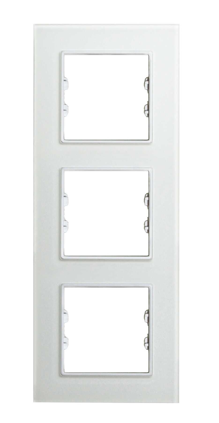 Pleksiglas Mat Beyaz Üçlü Dikey / Vertical Triple Çerçeve
