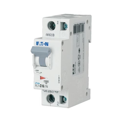 Eaton PL7-C16/1N Minyatür Devre Kesici - 10kA - C eğrisi - 1x16A+N (262749)