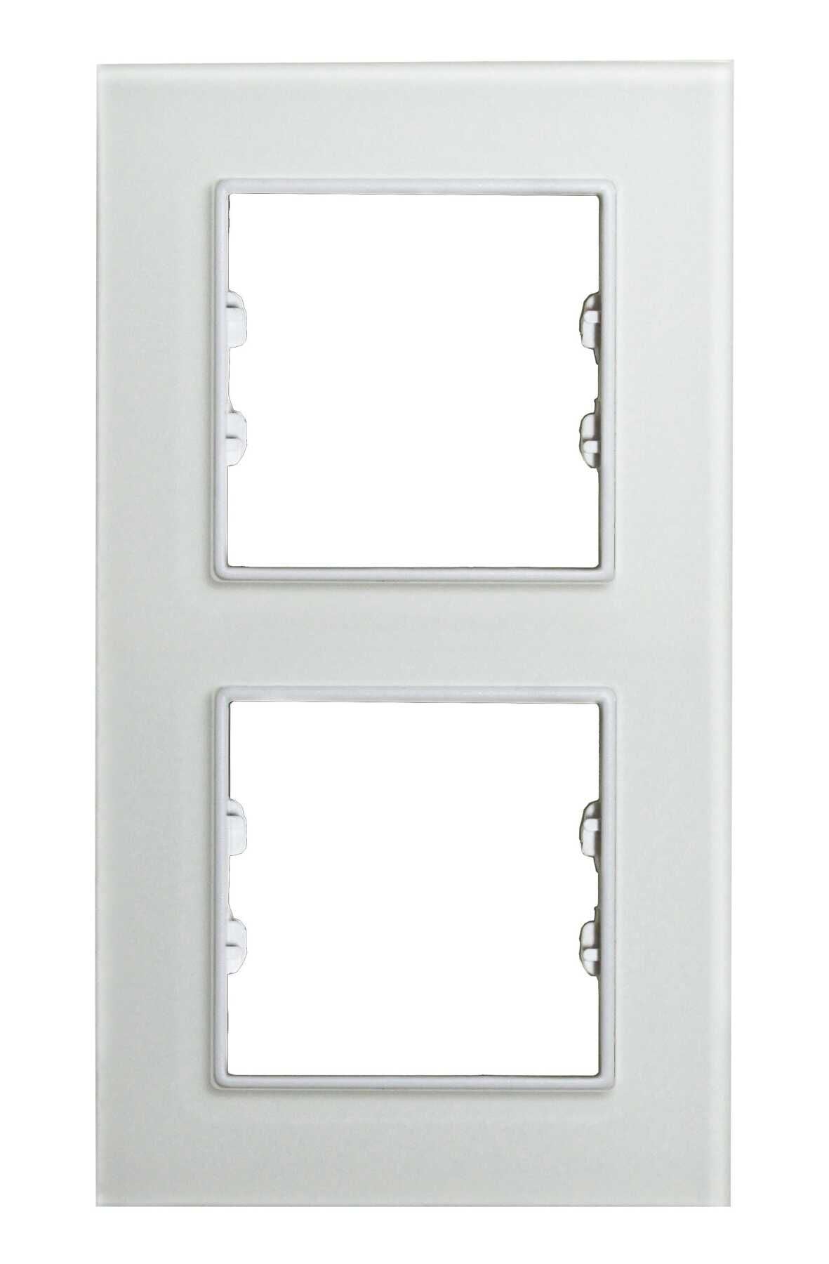 Pleksiglas Mat Beyaz İkili Dikey / Vertical Dual Çerçeve