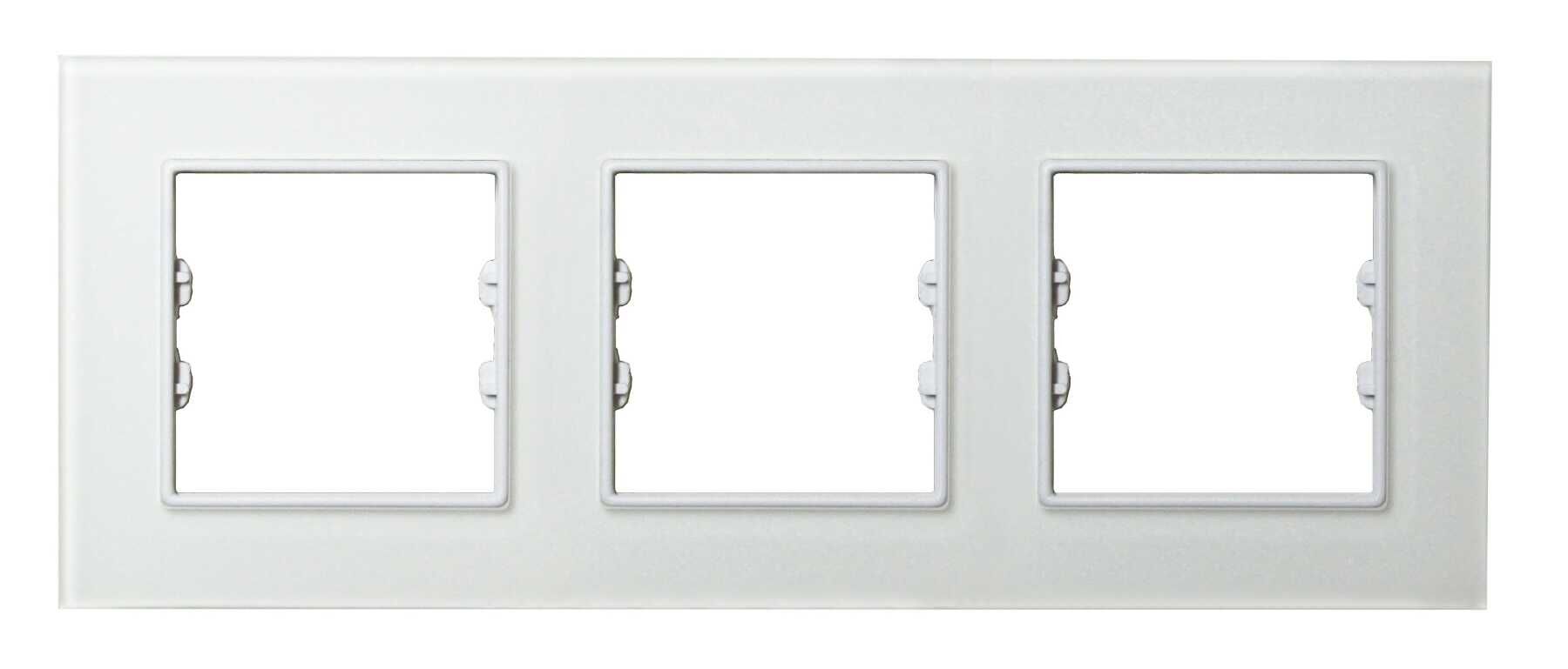 Pleksiglas Mat Beyaz Üçlü / Triple Çerçeve