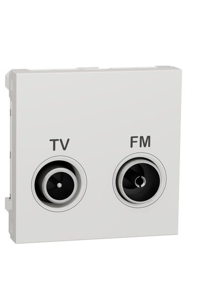 Schneider (NU345118) Yeni Unica, TV/R Prizi Bağımsız 2 modül, Beyaz