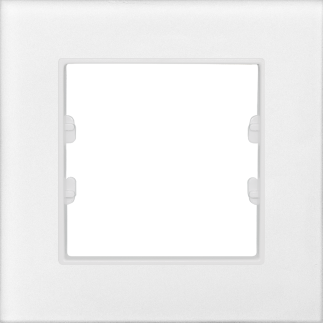 Pleksiglas Mat Beyaz Tekli / Single Çerçeve