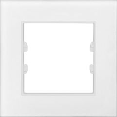 Pleksiglas Mat Beyaz Tekli / Single Çerçeve