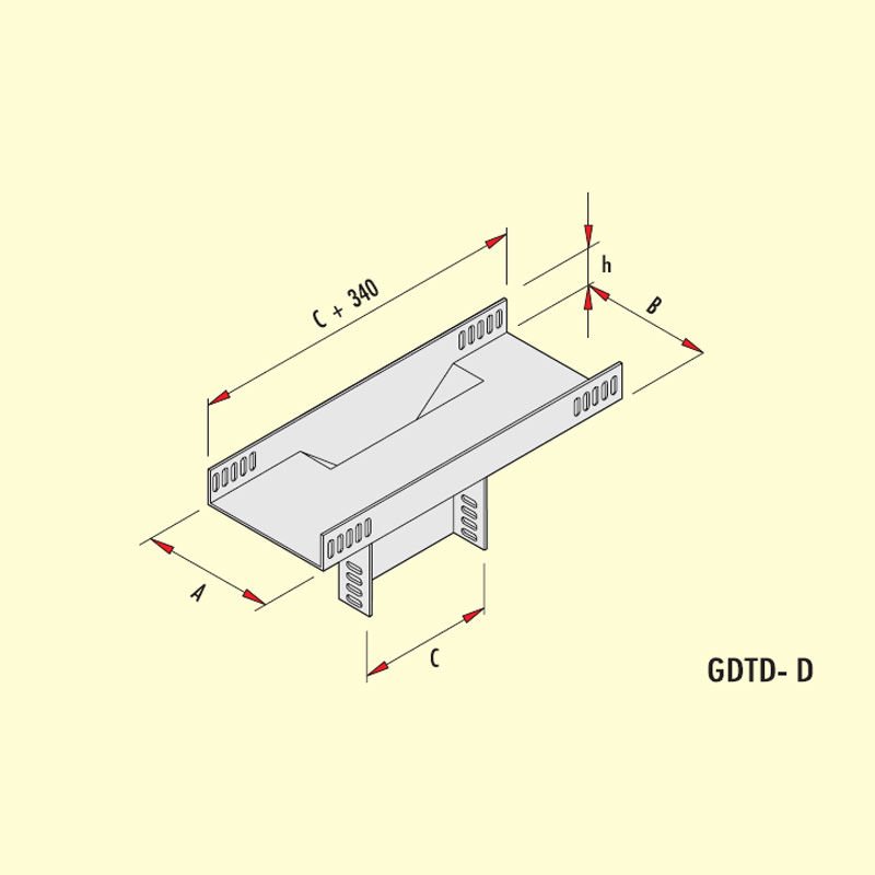 Gersan Dikey T Duvardan (h=40mm)
