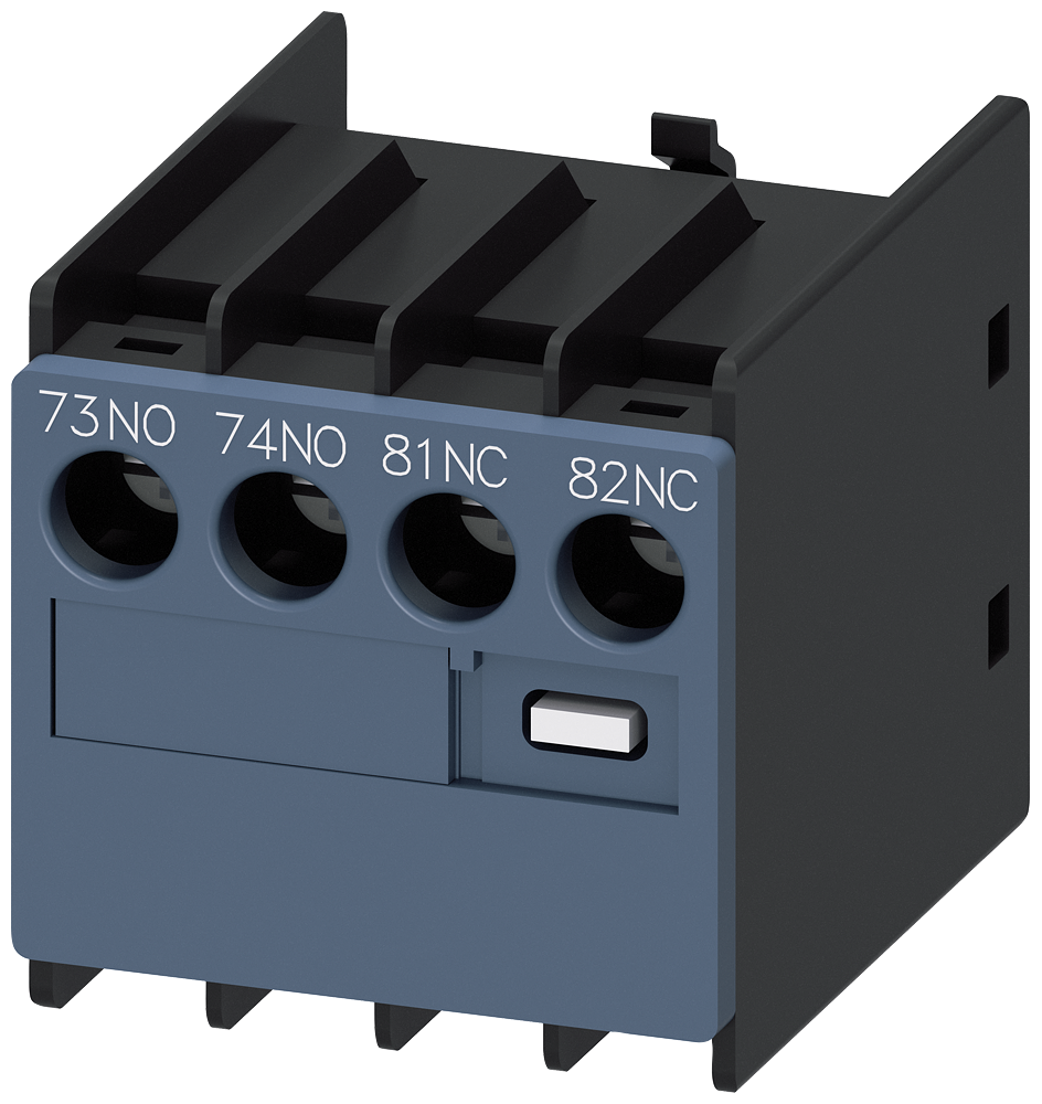 Siemens 3RH2911-1LA11 YARDIMCI KONTAK BLOKLARI; 3RT2 ÜZERİNE TAKILABİLEN TİPLER; BOY:S00 ve S0 1NO+1NC