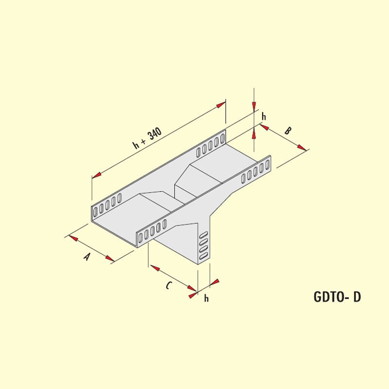 Gersan Dikey T Ortadan (h=40mm)