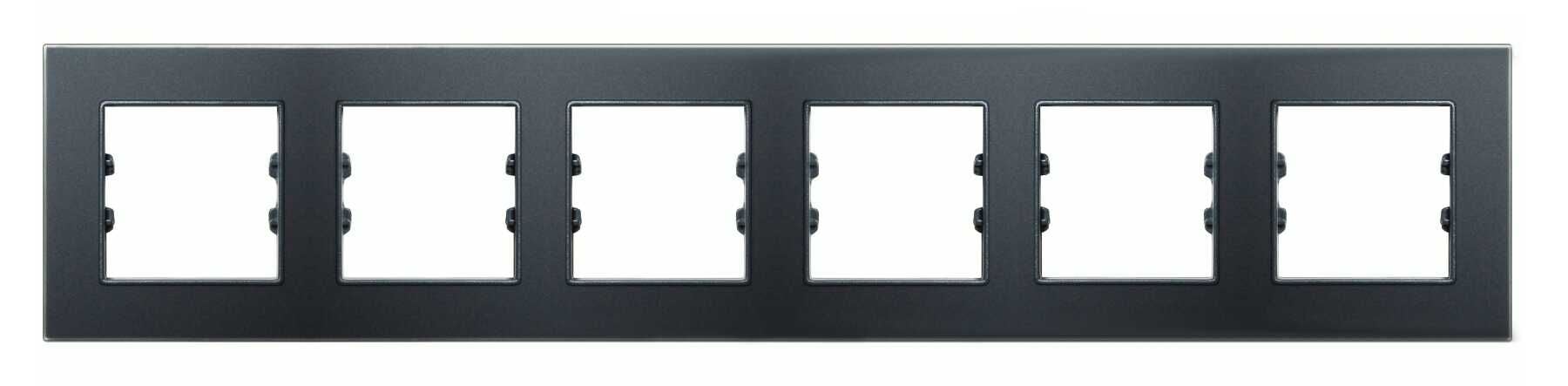 Pleksiglas Mat Siyah Altılı / Six Çerçeve