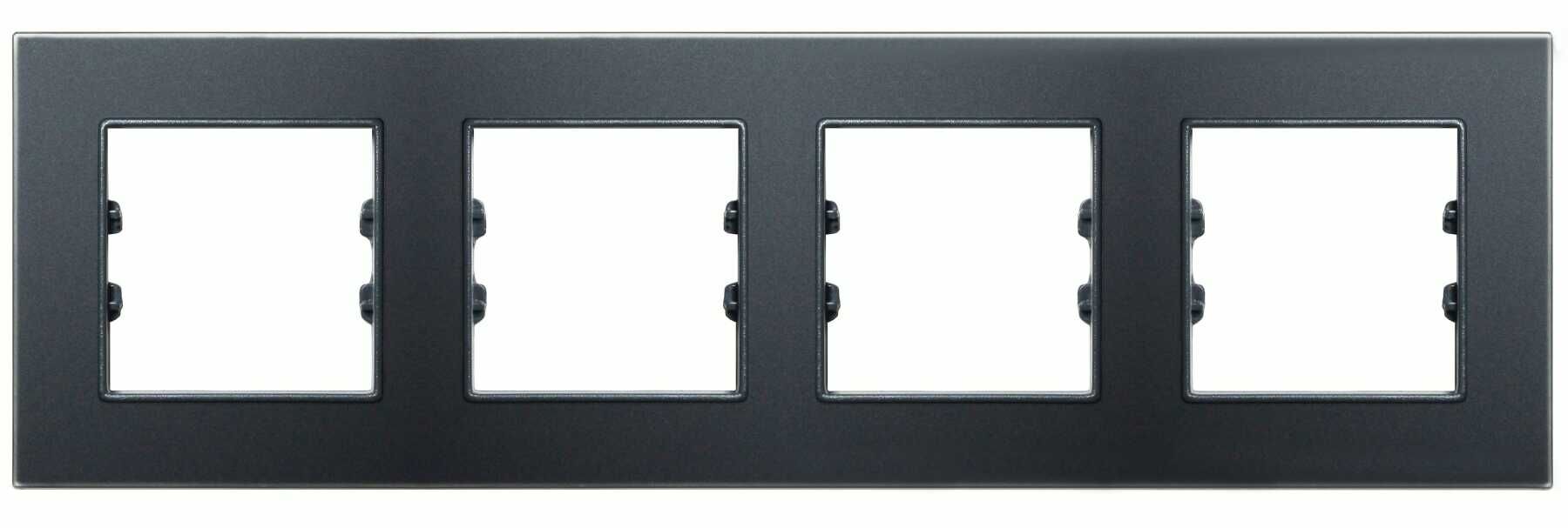Pleksiglas Mat Siyah Dörtlü / Quad Çerçeve