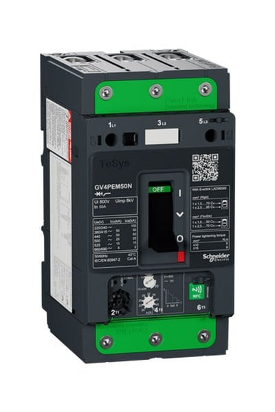 Schneider (GV4PEM50N) TeSys GV4 Motor Devre Kesici Çok Fonk. 3P 50A 50kA