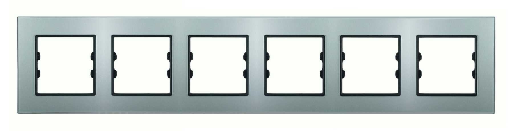 Pleksiglas Parlak Gümüş Altılı / Six Çerçeve