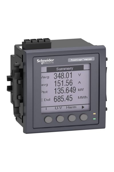 Schneider (METSEPM5310) PM5310, 0.5S, 31.harmonik, 2DI/2DO, Modbus seri bağlantı