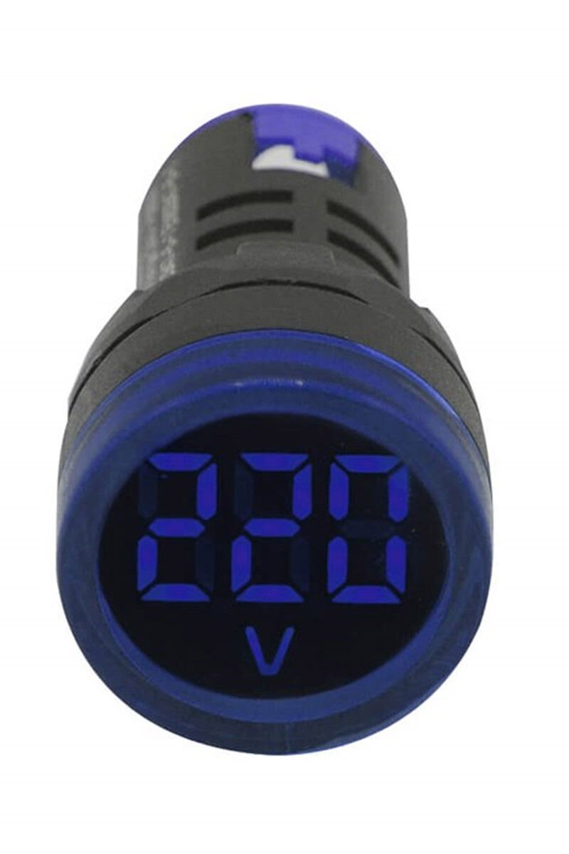 GWEST 22mm MAVİ 24V-450V VOLTMETRE