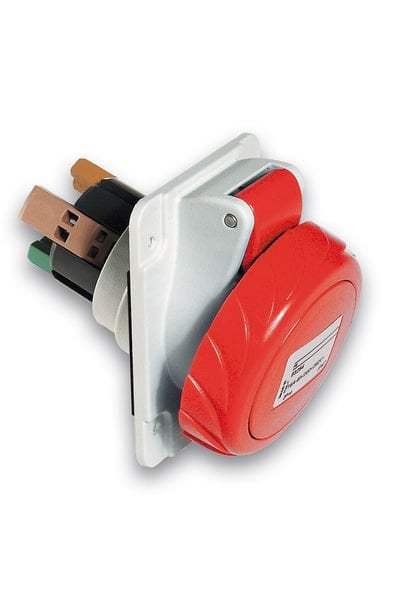 Schneider (PKY32F735) 5x32A, trifaze, 3P+N+T, IP67, HIZLI, Eğik Makine Prizi