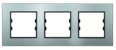 Pleksiglas Parlak Gümüş Üçlü / Triple Çerçeve