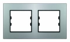 Pleksiglas Parlak Gümüş İkili / Dual Çerçeve