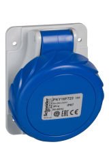 Schneider (PKY32F723) 3x32A, monofaze, 2P+T, IP67, HIZLI, Eğik Makine Prizi