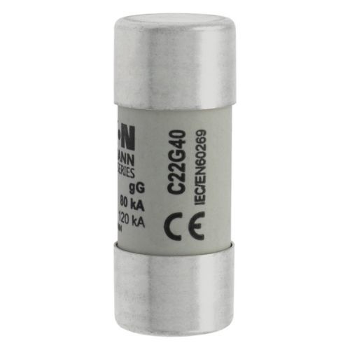 Eaton C22G40 Silindirik Sigorta 22x58, gG/gL, 690V, 80kA - 40A (C22G40)