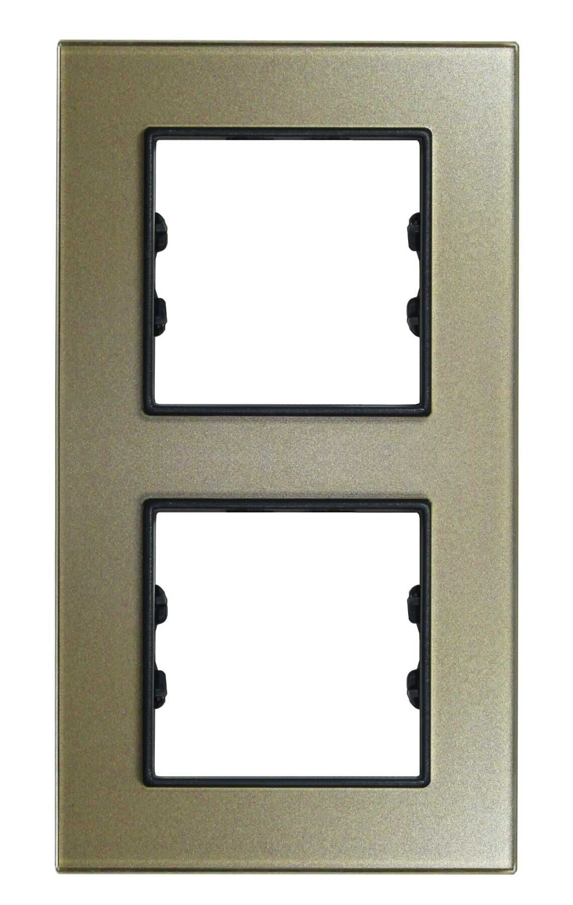 Pleksiglas Şampanya İkili Dikey / Vertical Dual Çerçeve