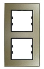 Pleksiglas Şampanya İkili Dikey / Vertical Dual Çerçeve