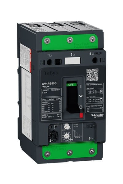Schneider (GV4PE50S) TeSys GV4 Motor Devre Kesici Termik Many. 3P 50A 100kA