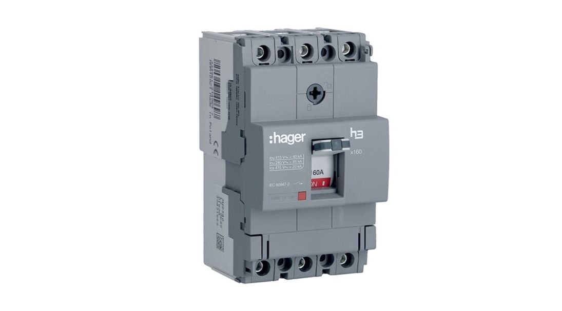 Hager Sabit Tip 40kA 160A 3 Kutuplu Kompakt Şalter