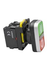 GWEST A5-11RD-24 24V. LED IŞIKLI İKİZ BUTON