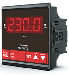 Provar (PVM-01-72-DC) 72x72 Panel Voltmetre DC