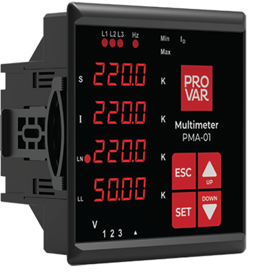 Provar (PMD-03) Haberleşmeli Setli Multimetre (LCD Ekran)