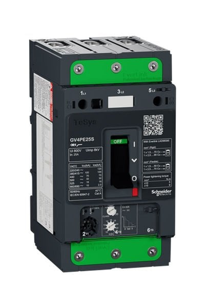 Schneider (GV4PE25S) TeSys GV4 Motor Devre Kesici Termik Many. 3P 25A 100kA