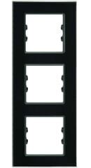 Pleksiglas Parlak Siyah Üçlü Dikey / Vertical Triple Çerçeve