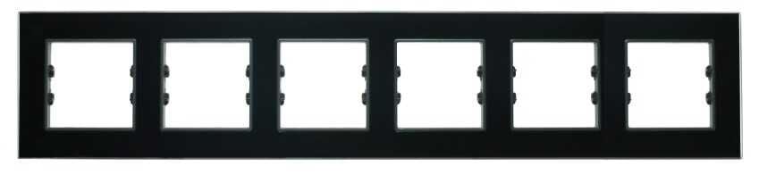 Pleksiglas Parlak Siyah Altılı / Six Çerçeve