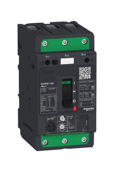Schneider (GV4PE115S) TeSys GV4 Motor Devre Kesici Termik Many. 3P 115A 100kA
