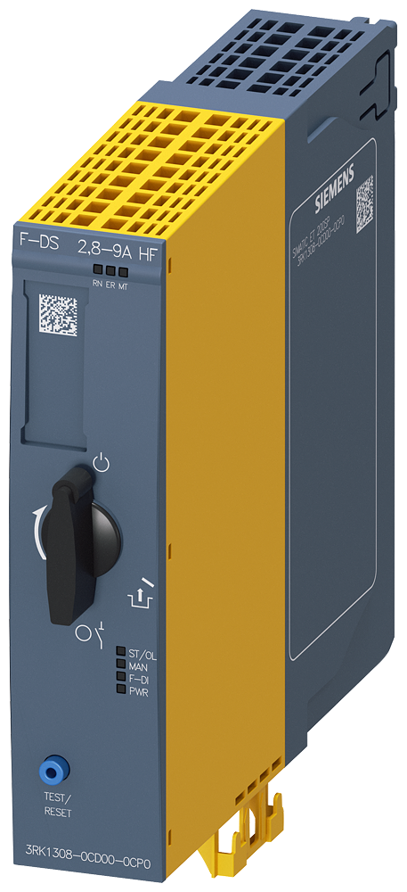 Siemens 3RK1308-0CD00-0CP0 ET200SP Emniyetli Direkt  Motor Yolverici; 4 kW; 2.8-9A