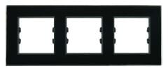 Pleksiglas Parlak Siyah Üçlü / Triple Çerçeve