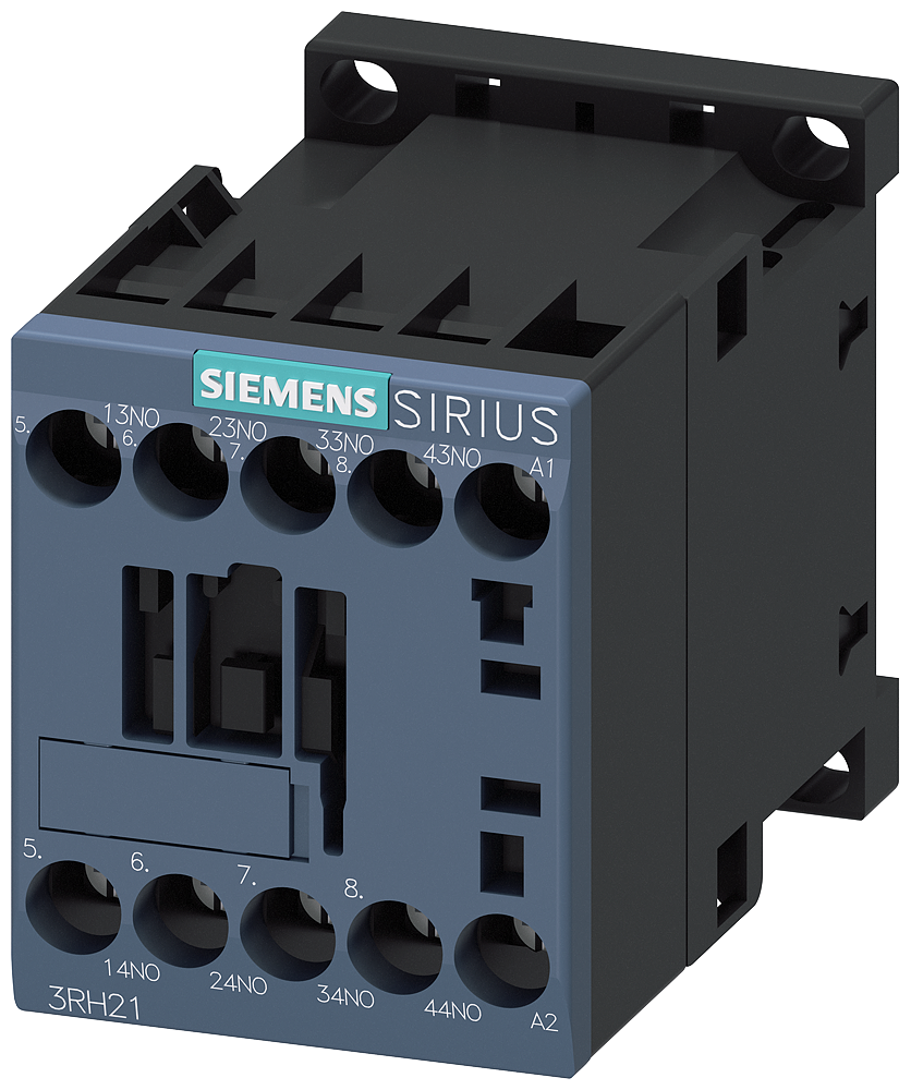 Siemens 3RH2140-1AN20 Yardımcı kontaktör, 4 NO, 220 V AC, 50 / 60 Hz, Boyut S00, vidalı terminal