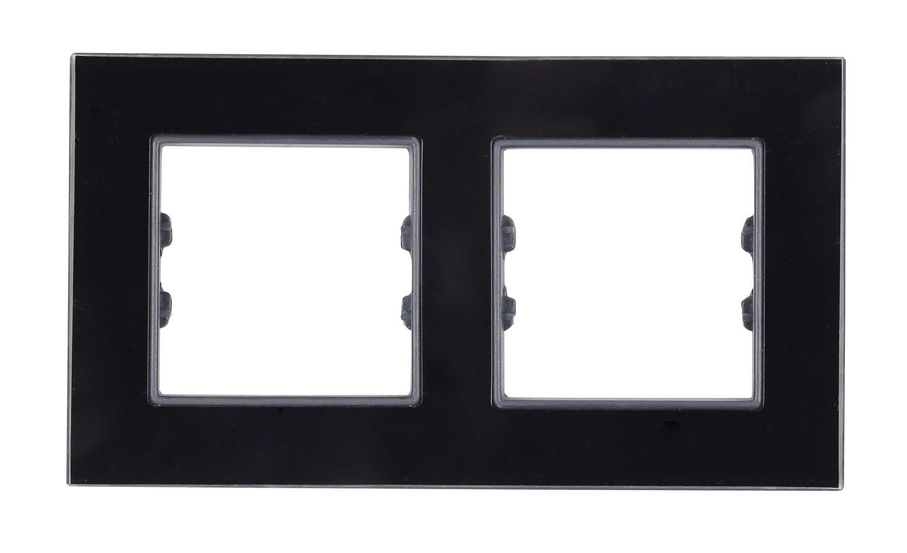 Pleksiglas Parlak Siyah İkili / Dual Çerçeve