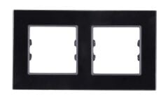 Pleksiglas Parlak Siyah İkili / Dual Çerçeve