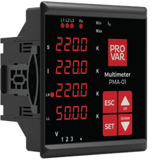 Provar (PMA-120D) Direkt Multimetre 120A Toroidal Akım Trafolu
