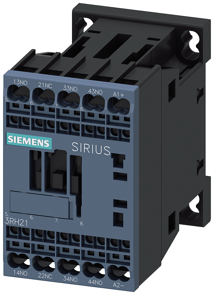 Siemens 3RH2131-2FB40 Yardımcı kontaktör, 3 NO + 1 NC, 24 V DC, entegre diyotlu, Boyut S00, Yaylı terminal