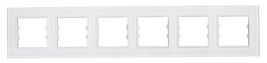 Pleksiglas Parlak Beyaz Altılı / Six Çerçeve