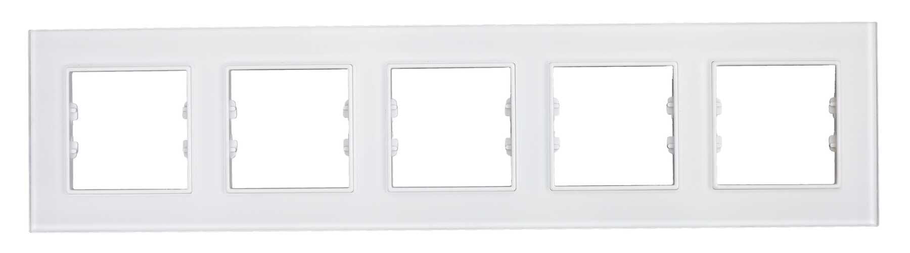Pleksiglas Parlak Beyaz Beşli / Penta Çerçeve