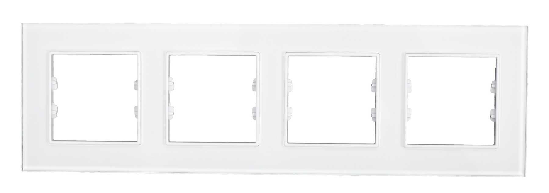 Pleksiglas Parlak Beyaz Dörtlü / Quad Çerçeve