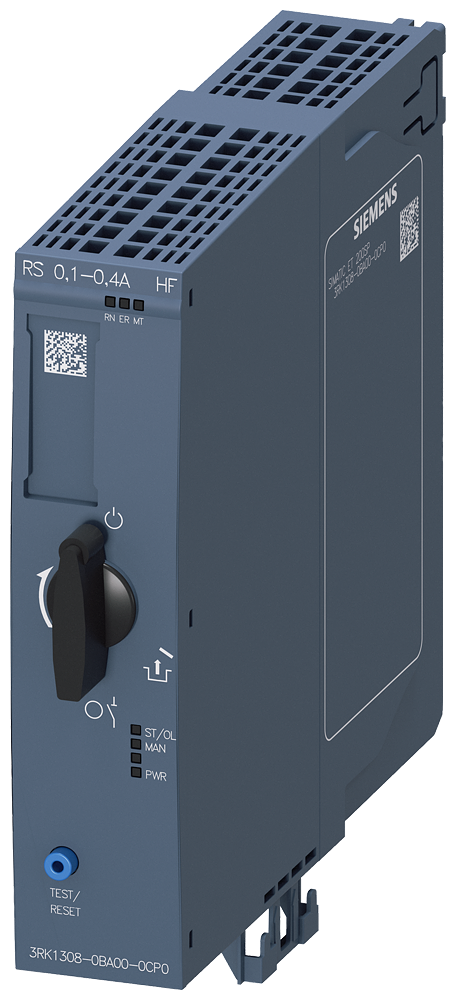 Siemens 3RK1308-0BA00-0CP0 ET200SP Sağ-Sol  Motor Yolverici; 0,12 kW; 0.1-0,4A